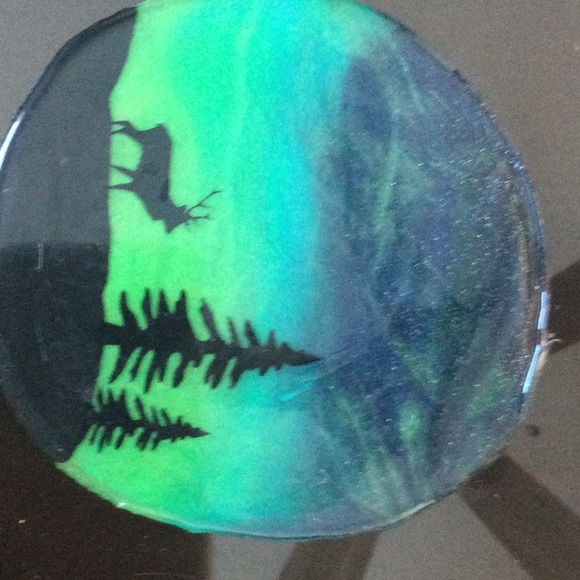 Hand painted majestic coasters made from stone - Picture 1 of 3